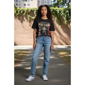 LOVE Super Gremlin Graphic Black Short Sleeve T-Shirt Men's Size Small